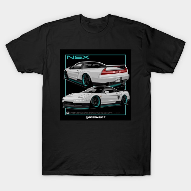 Nsx teal outline design favorite T-Shirt by EF Warehouse 